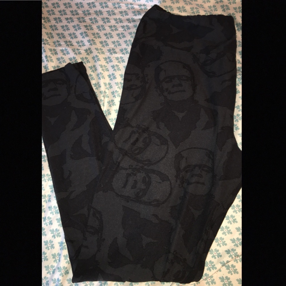 Lularoe TC Black Frankenstein Leggings